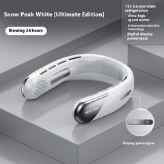 Usb Mini-portable Digital Display Bladeless Halter Fan