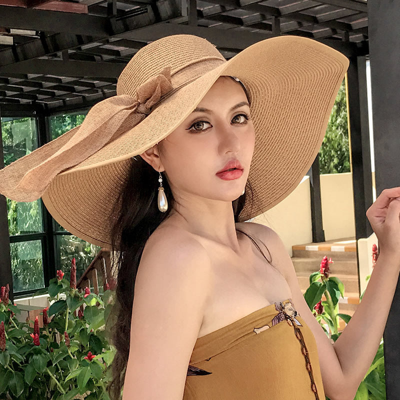 Women's Seaside Summer Vacation Foldable Sun Hat