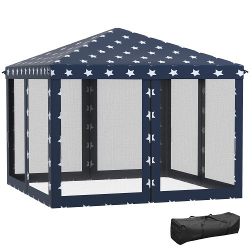 Outsunny 10x10 Pop-Up Gazebo with Netting