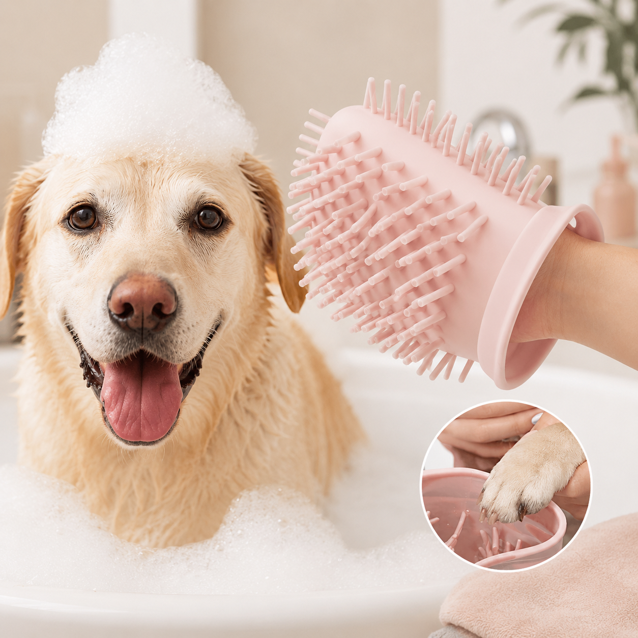 2 In 1 Dog Paw Cleaner