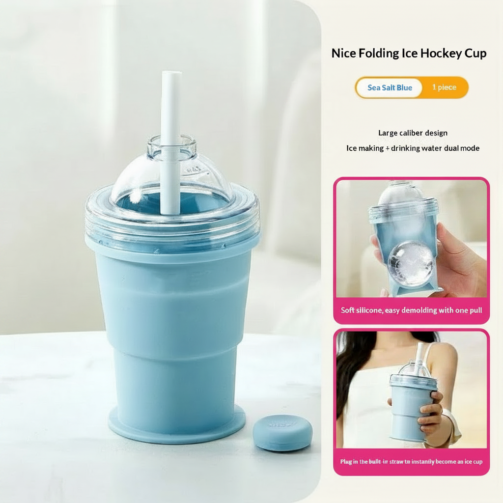 Self-made Ice Hockey Straw