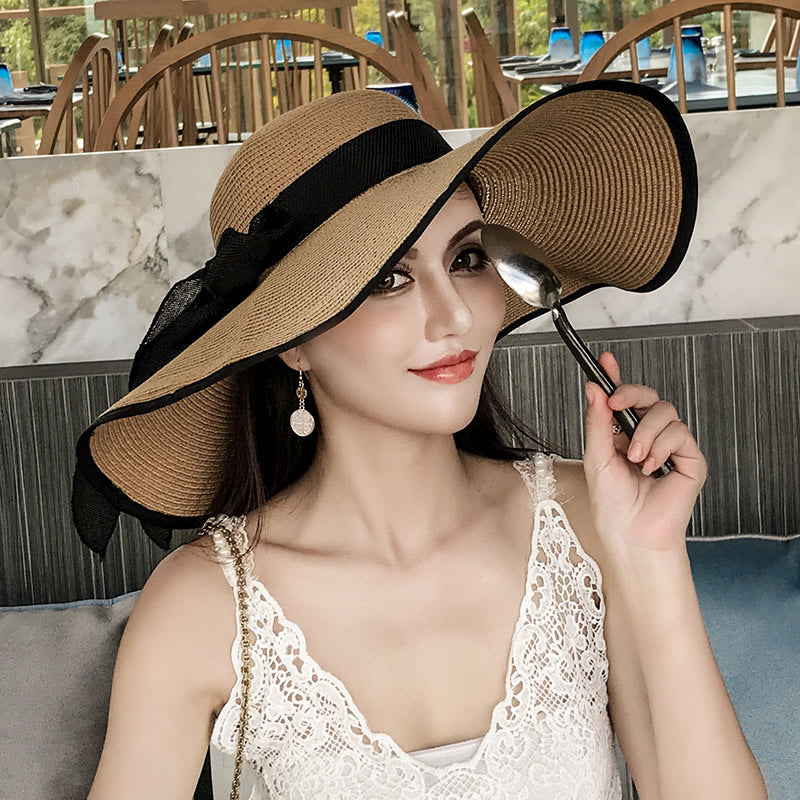 Women's Seaside Summer Vacation Foldable Sun Hat
