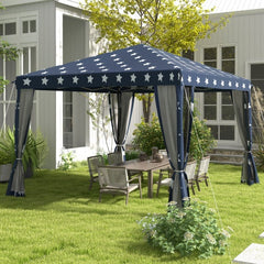 Outsunny 10x10 Pop-Up Gazebo with Netting